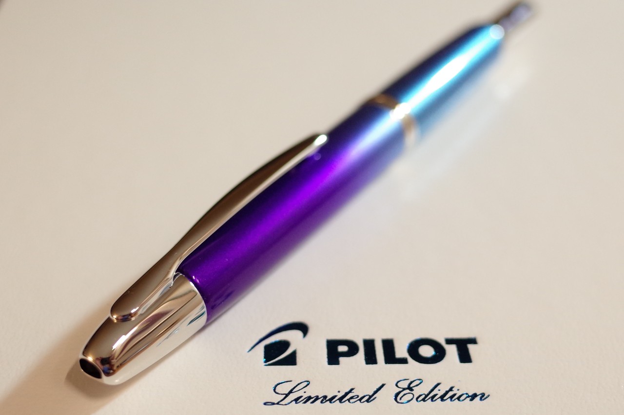 藤 パイロット キャップレス 絣 リミテッドエディション トワイライト