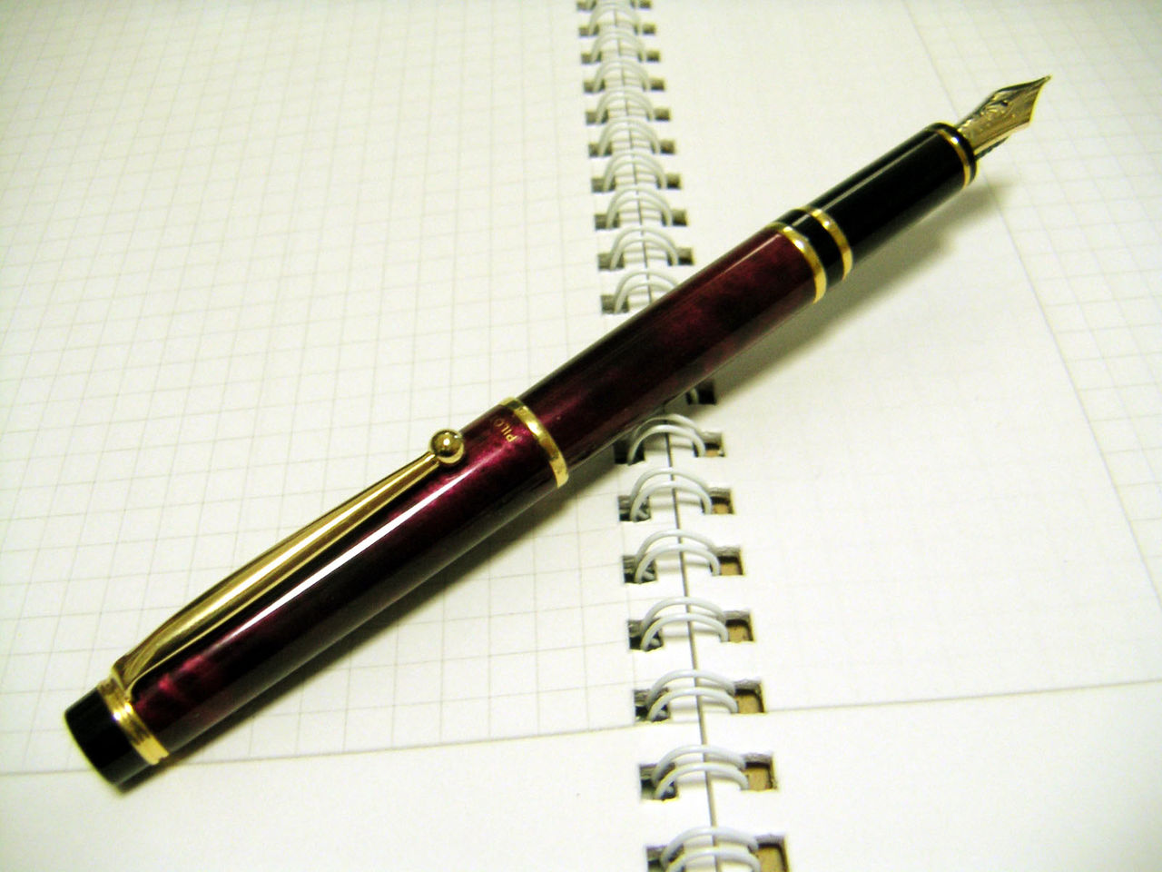 PILOT パイロット14K 585 GRANCE Red-marble 万年筆