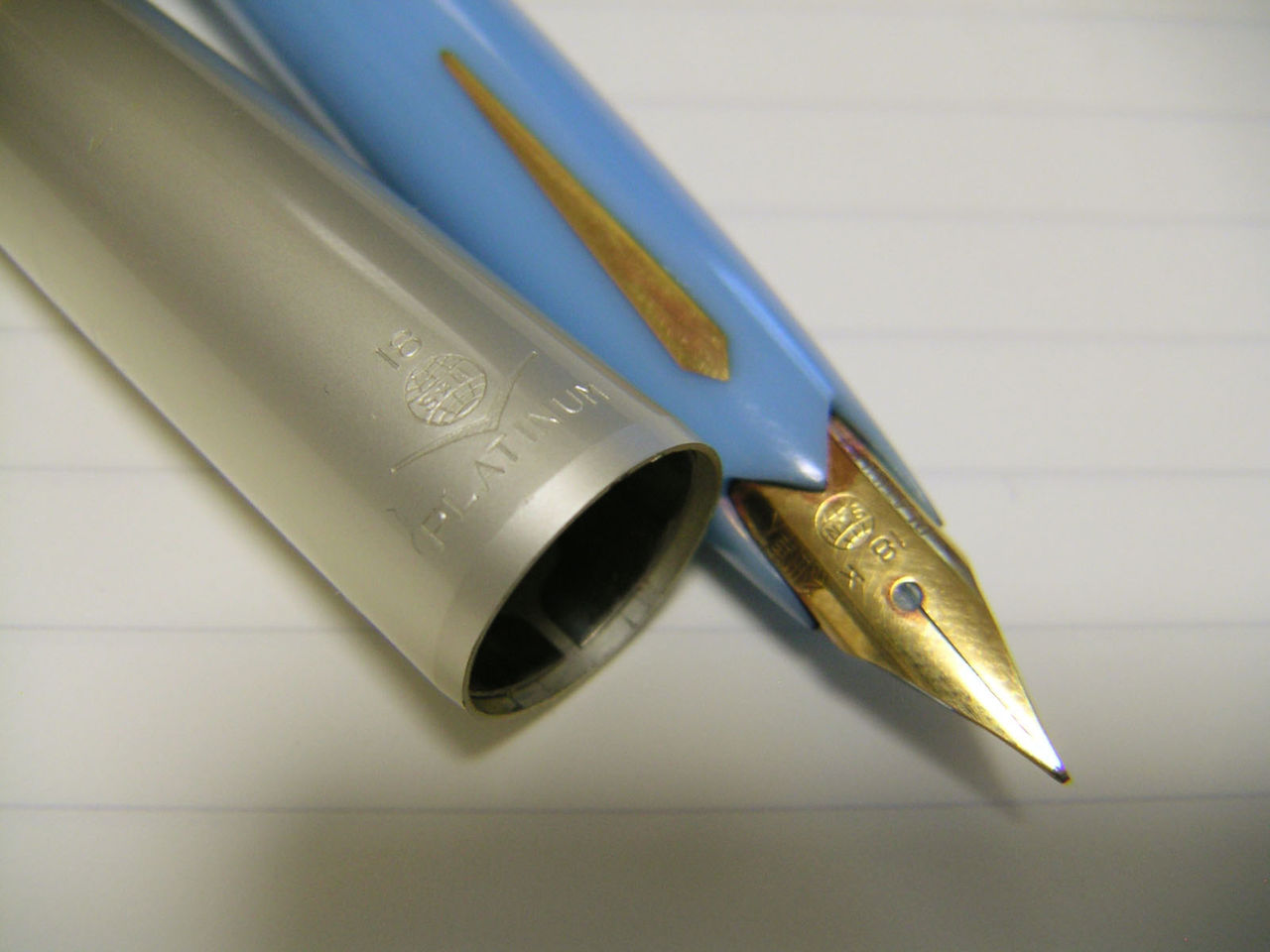 #223 オーバーホール済み 万年筆 プラチナ 象嵌 ポケット ショート18k 60s プラチナ ポケット PLATINUM （細字） 18K 03040 | 川口明弘の調整