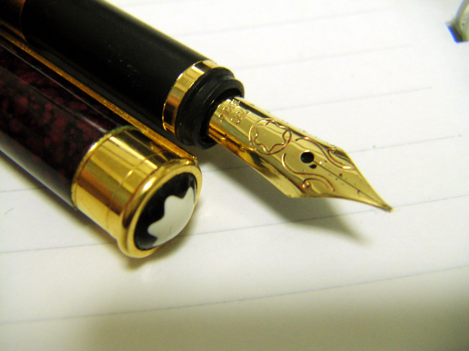 Montblanc Noblesse Marble Red 18K (F) : ぺん☆ぱれーどっ！