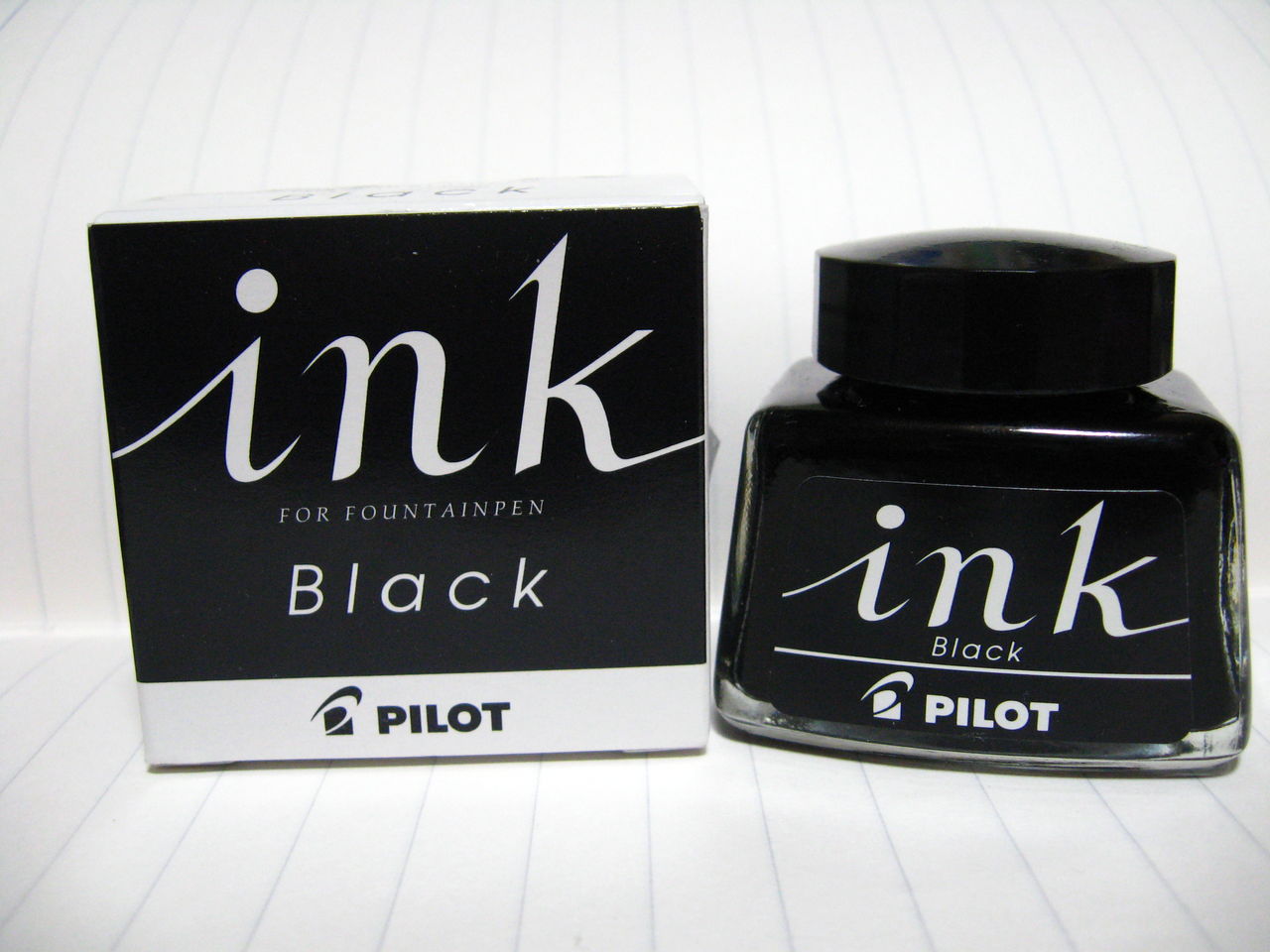 PILOT 万年筆 黒 ブルーブラックインク付き PILOT 万年筆 黒 ブルーブラックインク付き PILOT Black ink : ぺん