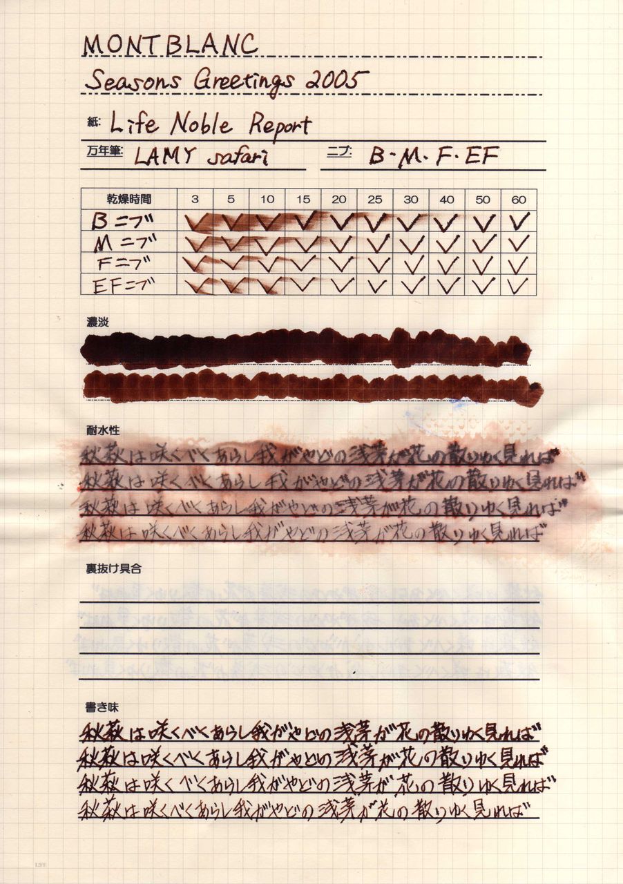 モンブラン☆MONTBLANC☆SEASON'S GREETINGS SCENTED INK☆限定インク