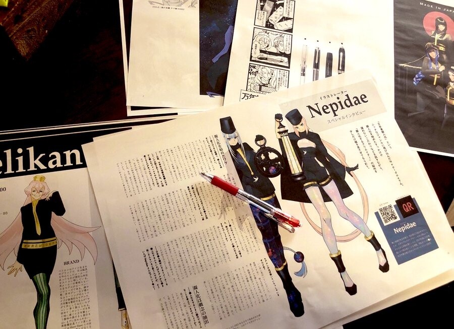 万年筆擬人化 いよいよ 万年筆とヌルリフィルの部屋 Pen Saloon