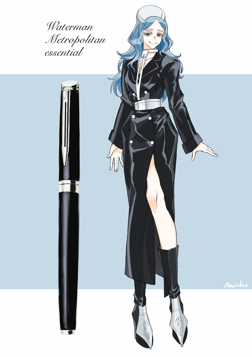 万年筆擬人化 紹介記事第一弾ウォーターマンメトロポリタンエッセンシャル 万年筆とヌルリフィルの部屋 Pen Saloon