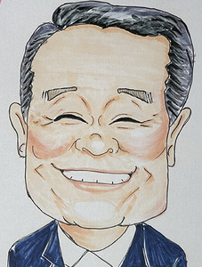 10月22日の似顔絵教室レポ「西田敏行さん」 : 真夜中のぺんぎん工房