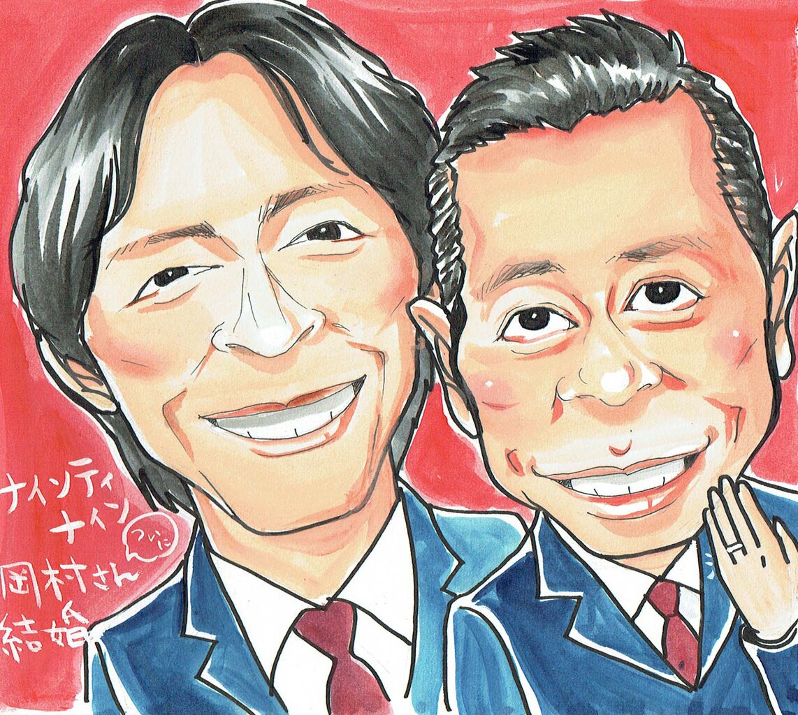 洋服通販 - 新作アイテムを 10月27日の似顔絵教室レポ「ナインティナイン」&TV取材の 絵画