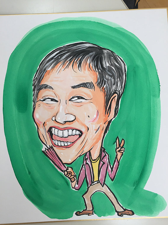 12月25日似顔絵教室レポ 明石家さんまさん 真夜中のぺんぎん工房 似顔絵教室