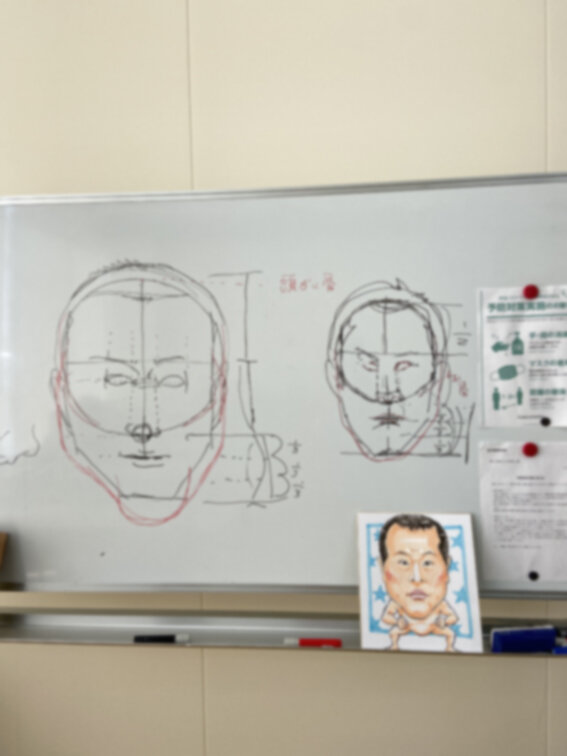 4月25日の似顔絵教室レポ「とにかく明るい安村」さん : 真夜中の