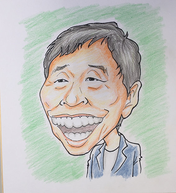 12月25日似顔絵教室レポ 明石家さんまさん 真夜中のぺんぎん工房 似顔絵教室