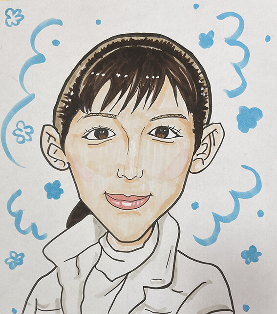 12月26日の似顔絵教室レポ「綾瀬はるかさん」 : 真夜中の