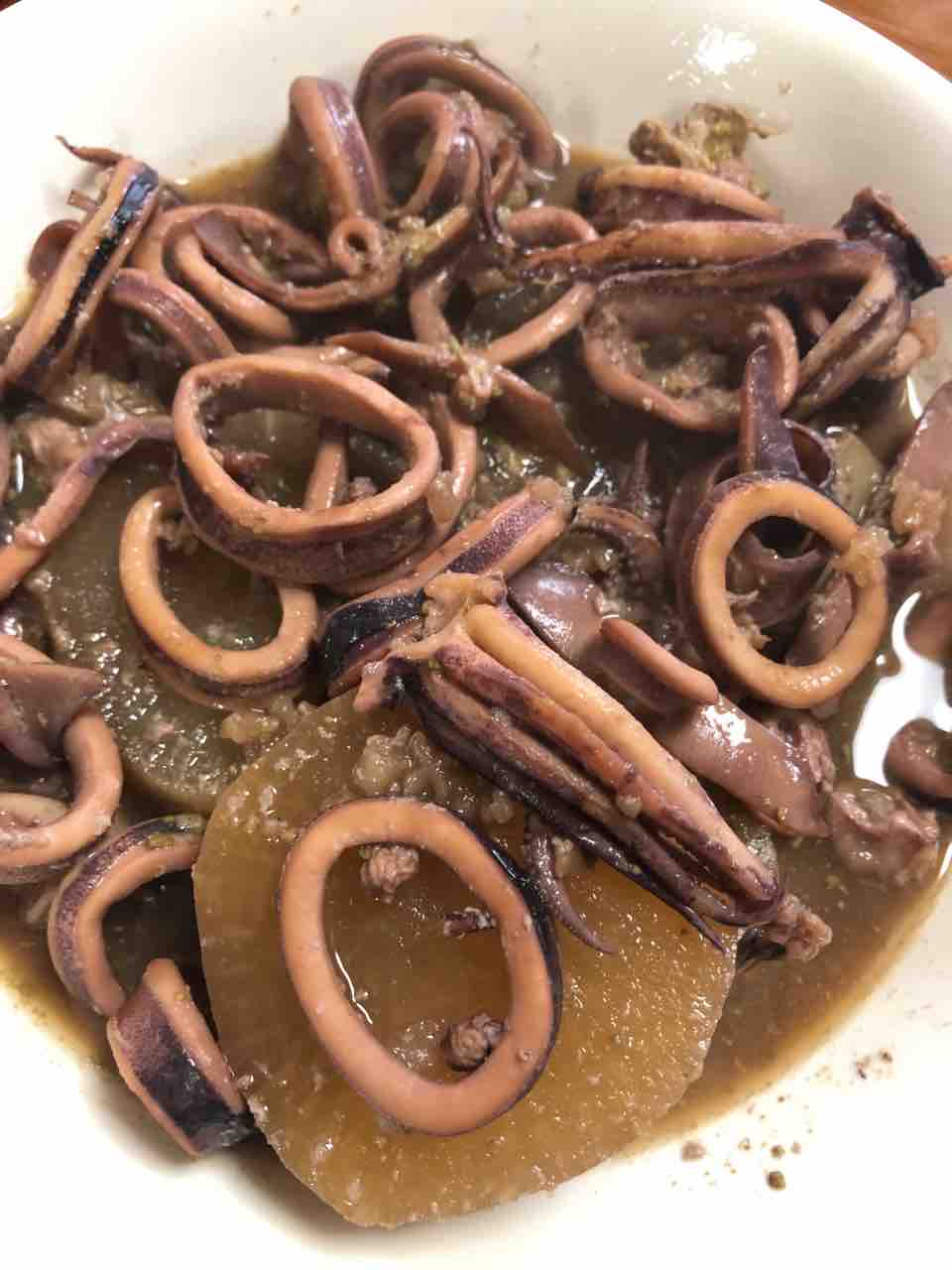 イカと大根の煮物 ぺんぱらの食日記 知多半島編 イカと大根の煮物 ぺんぱらの食日記 知多半島編