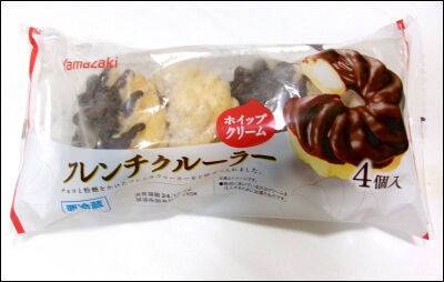 ヤマザキ,フレンチクルーラー4個入り食べてみた、要冷蔵、割と良いと