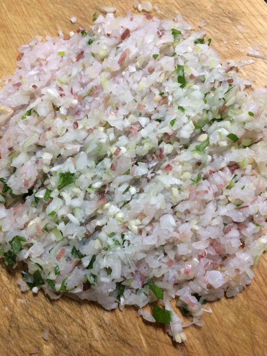 今日の一品 太刀魚のなめろう 海遊人 遅れてきたルーキ Inかがわ