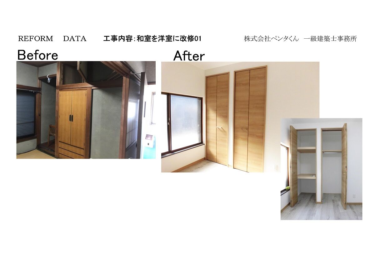 洋室にするために 真壁から大壁に改修 を行いました ペンタくんのリフォーム情報 洋室にするために 真壁から大壁に改修 を行いました ペンタくんのリフォーム情報