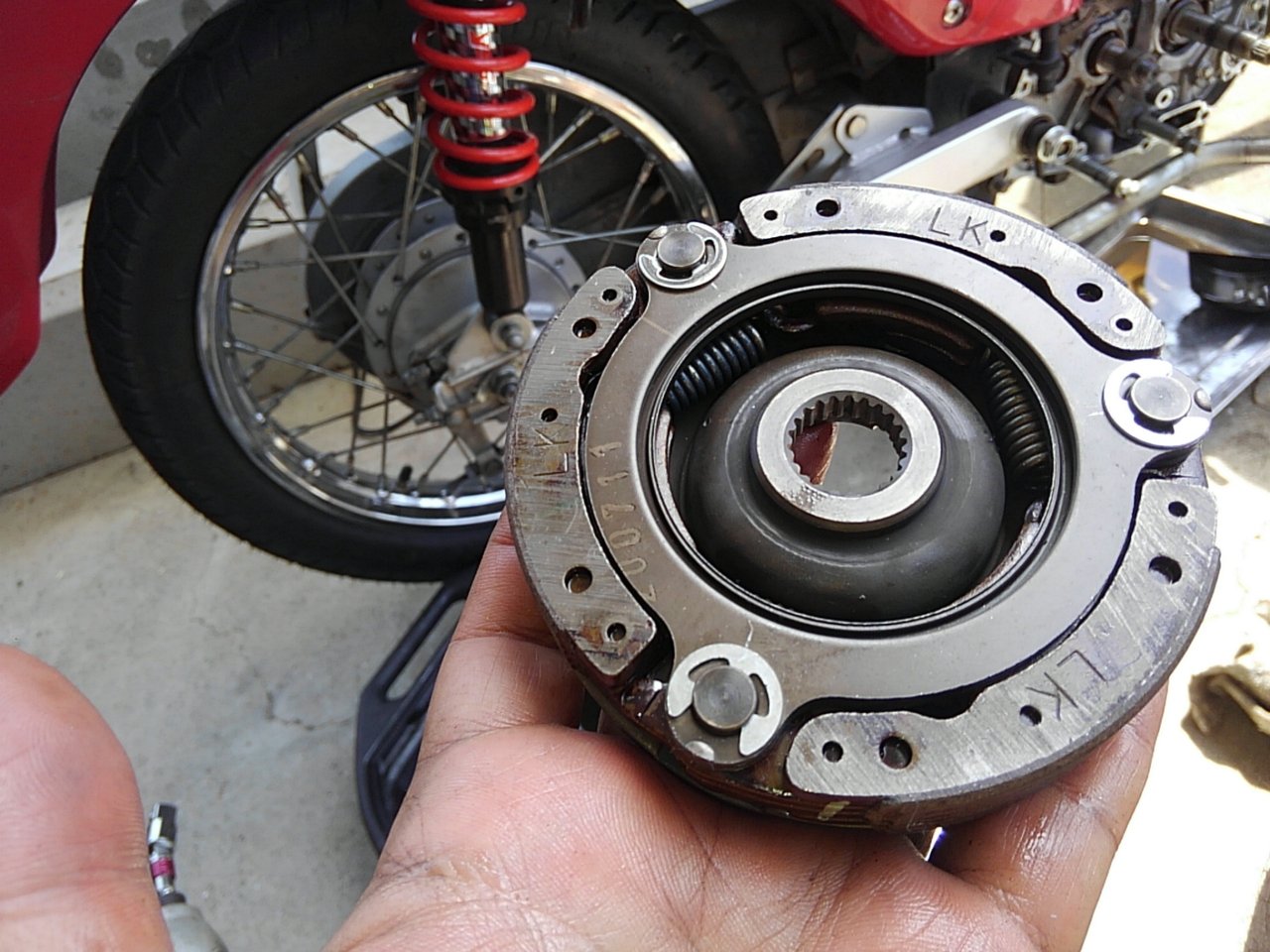 １１０ｍｄのお手入れ パート2 クラッチｏｈ カメラと写真が大好きな毎日 バイク