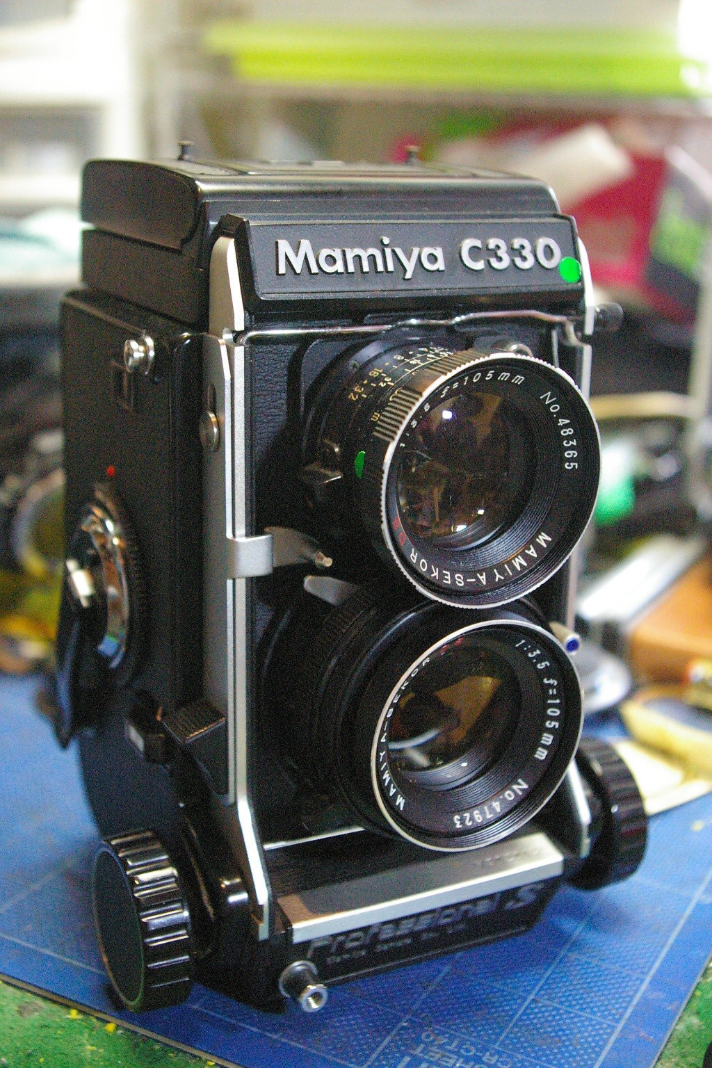 シャッター切れる☆レトロ マミヤ フレックス ニ眼レフカメラ レンズ