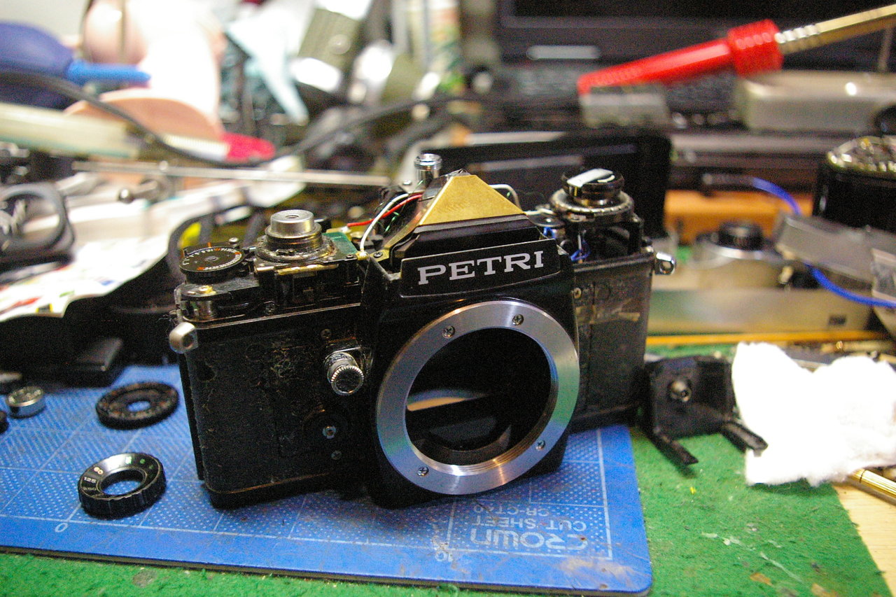 PETRI MF-1 一眼レフ レンズ1:1.7 f=50mmフィルター付き kazのこんなカメラ⑪PETRI MF-1｜kaz@Pinguist!