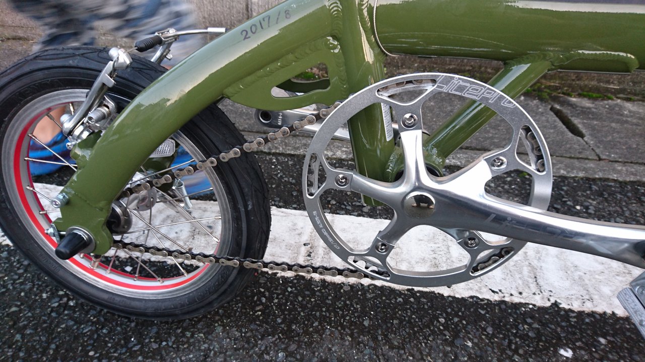 フロントギヤ段数 改造自転車