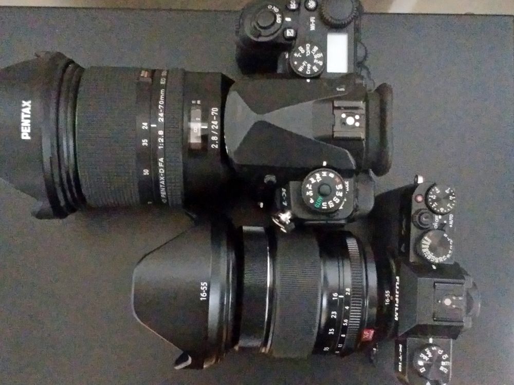 Pentax K 1 Fuji X T10の大きさ比較 Pentaxで撮るポートレート