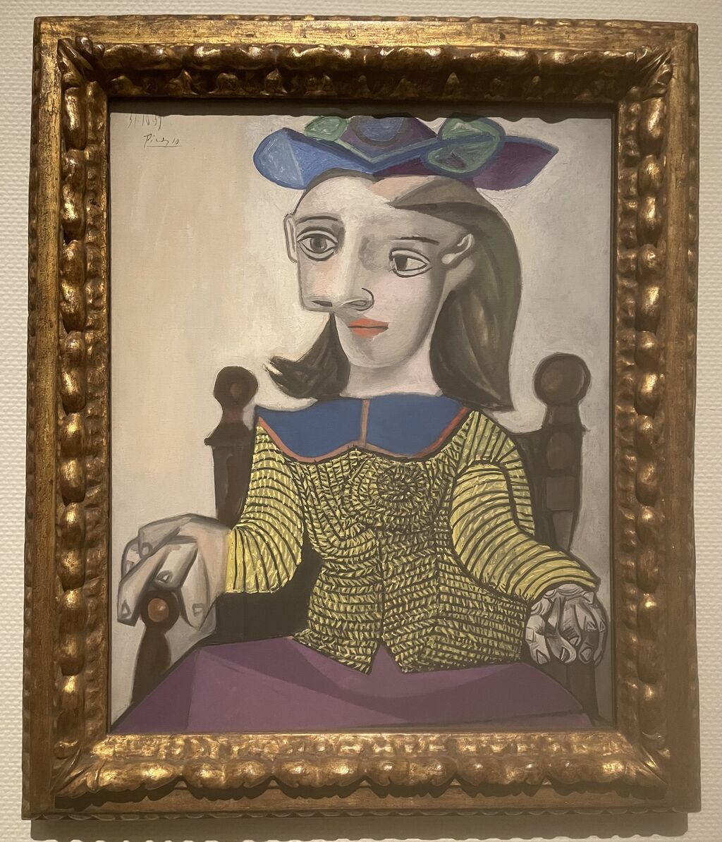 未使用】✰パブロ·ピカソ✰『1939年』作品 「黄色のセーター」 ピカソ