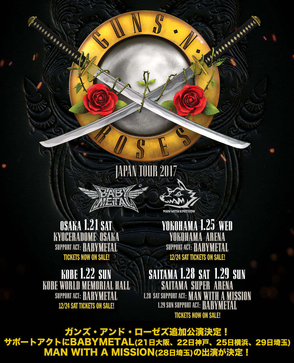 Guns N Roses Not In This Lifetime Tour 神戸 ライブレポート 感想 キノコパワー