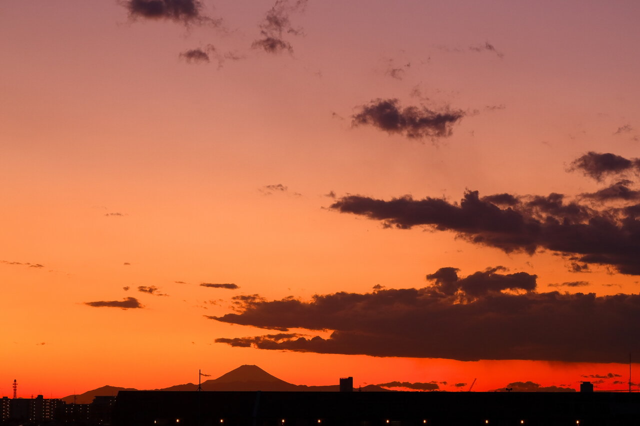空模様 今日の夕焼け サンセット 誰でも撮れる風景写真