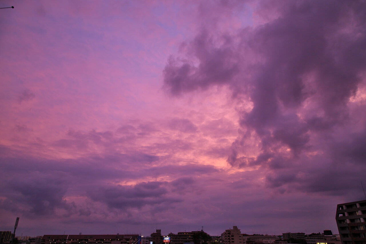 空模様 今日の夕焼け サンセット 誰でも撮れる風景写真