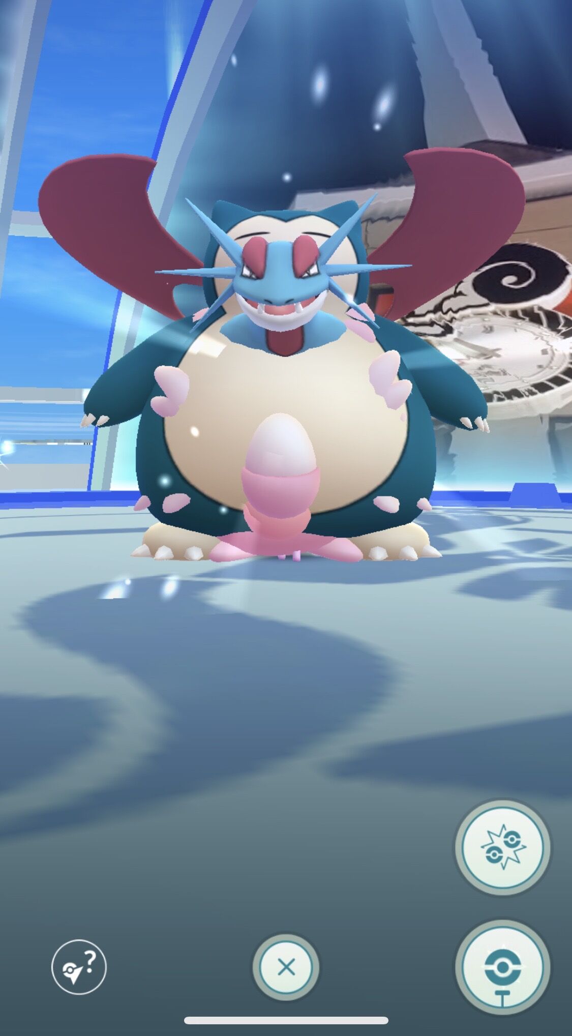 ポケモンgo なんか新種のポケモンがジムにいたwwwwwww ポケモンgo なんか新種のポケモンがジムにいたwwwwwww
