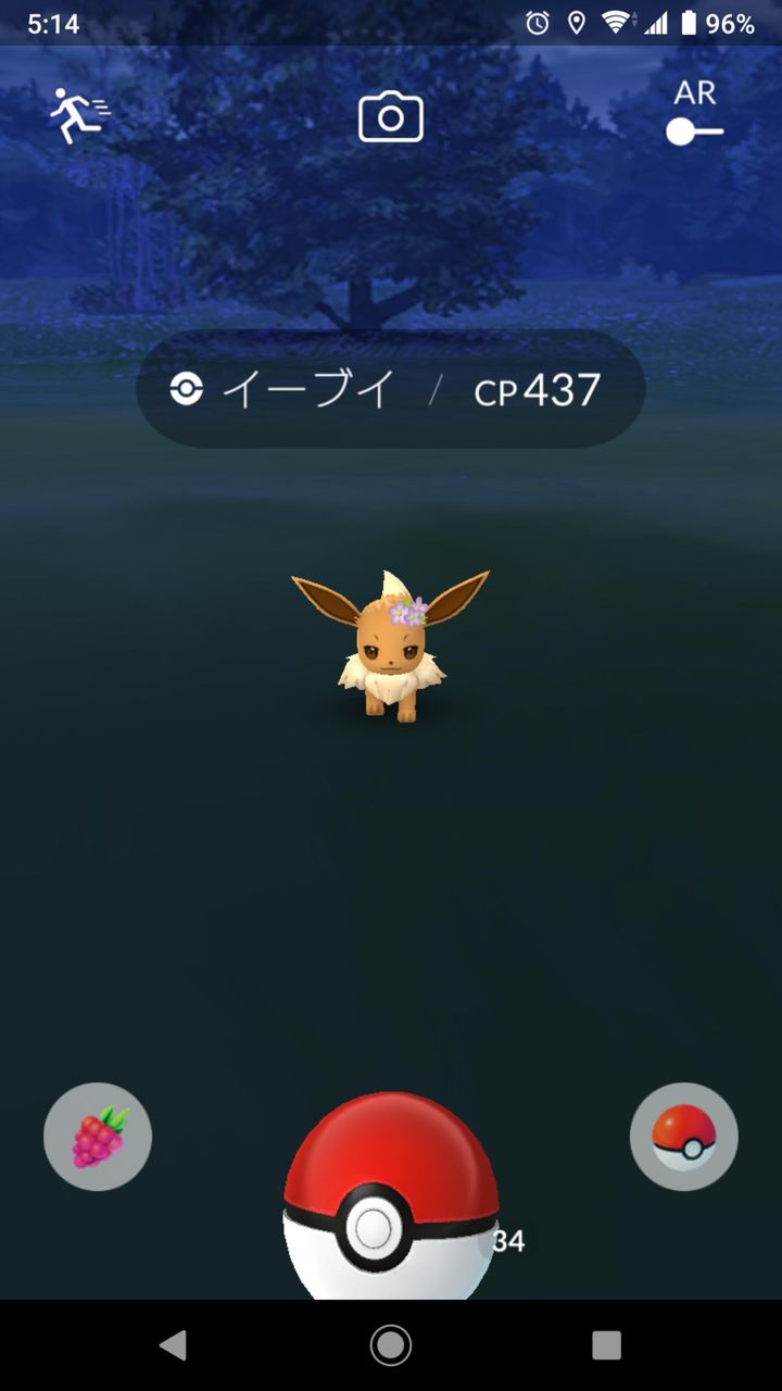 ポケモンgo 花イーブイって進化させても花つきっぱなしなの