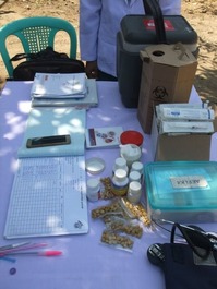 村での予防接種