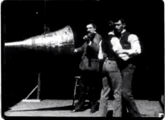 1894年頃に作られた世界で初の「音声付き映像」がこれ！