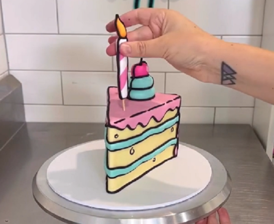 イラストにしか見えない本物の「ケーキ」の作り方がこれ！ｗ
