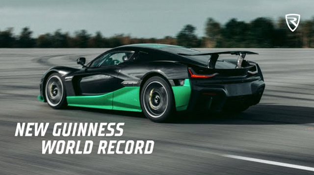 リマック・ネヴェーラがバック走行で時速 275.74 kmを出しギネス記録になった！