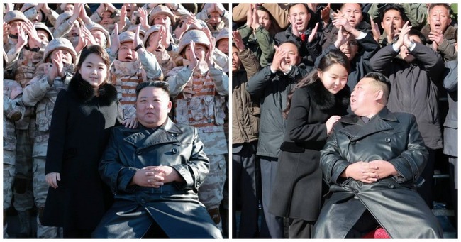 北朝鮮の「金正恩」はミサイル発射テストの現場に娘を連れてきていた！（4枚の写真）