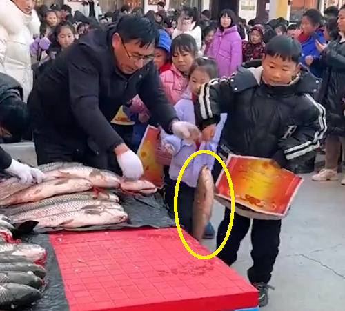 中国の成績優秀な生徒にはご褒美として「丸ごと生魚」が進呈されるそうです！ｗ