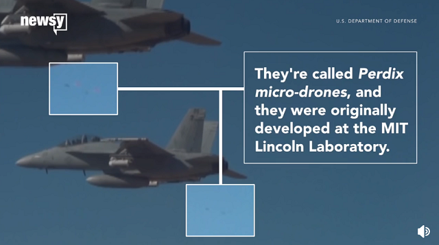 戦闘機に装備され投下されるマイクロドローンの群れが戦争の仕方をガラッと変えるかも！？