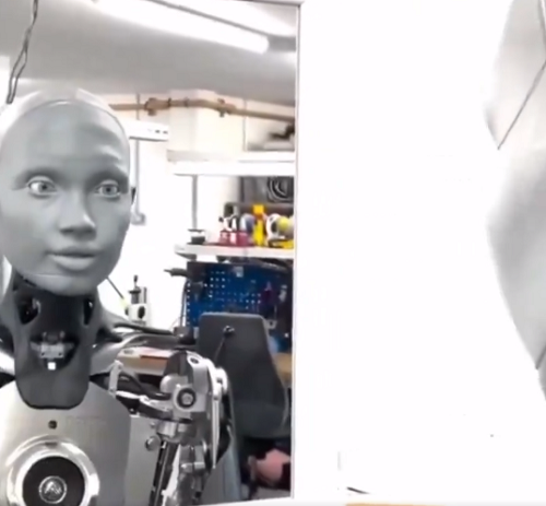 世界最先端ロボットが初めて鏡で自分の姿を見たときの反応はこうだった！ｗ