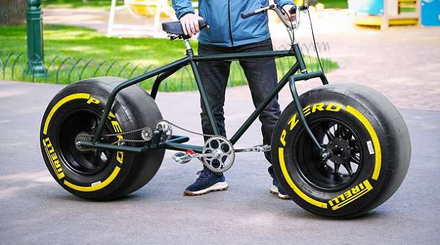 フォーミュラ 1 のタイヤを自転車に履かせてみたら速くなる？