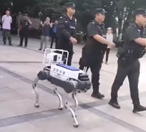 行進するロボット犬って、やっぱ中国製はこんなものか！？ｗ