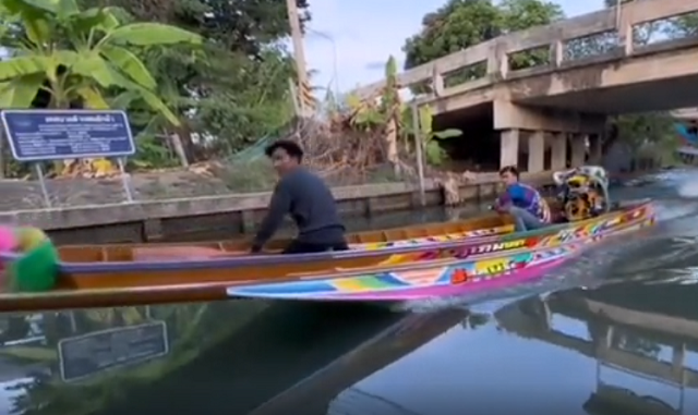 タイの川で強烈なホットロッドのようなボートに乗ってみたって、めちゃくちゃ怖そう！ｗ