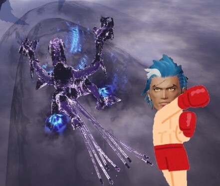 ナグルスを殴る
