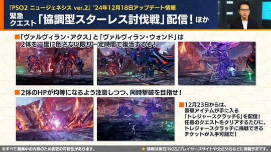 緊急クエスト「協調型スタ ー レス討伐戦」配信