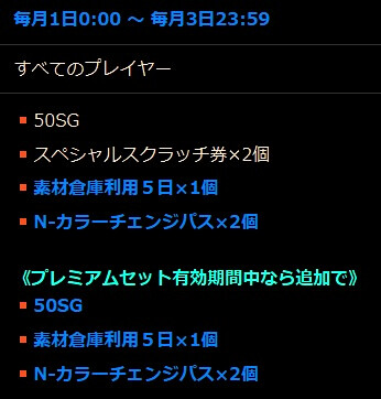 PSO2の日アイテム