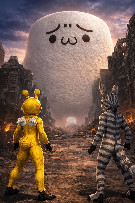 マシュマロモンスター　VSしまりーラッピー