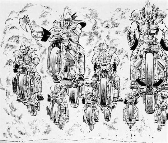 モヒカンバイク群