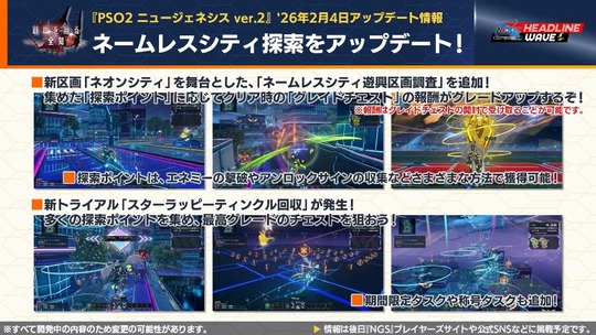 ネ ー ムレスシティ探索をアップデ ー ト!