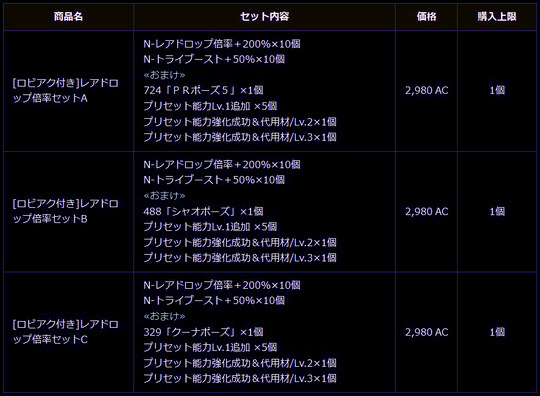 お得なアイテム