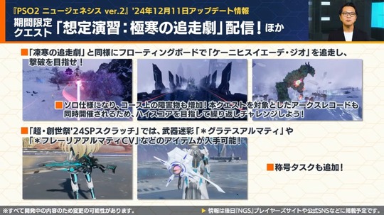 期間限定「想定演習極寒の追走劇」配信!ほかクエストを
