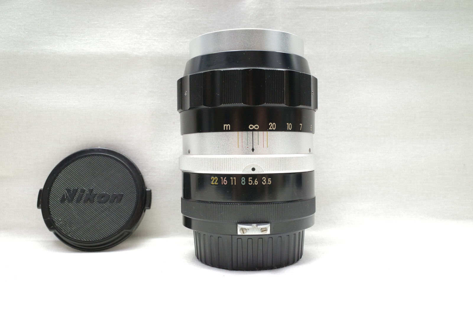 Nikon NIKON ニコン NIKKOR-Q Auto 13.5cm F3.5 後キャップ付 同梱無料 #