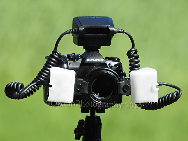 オリンパス STF-22 マクロツインフラッシュ Olympus STF-22 twin flash with FC-1 controller a complete set